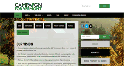 Desktop Screenshot of campaignforvermont.org